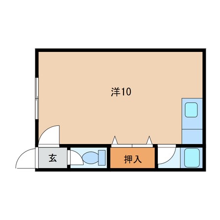 クリスタルコートBの物件間取画像